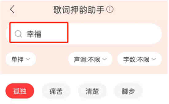 网易云音乐歌词押韵助手怎么用