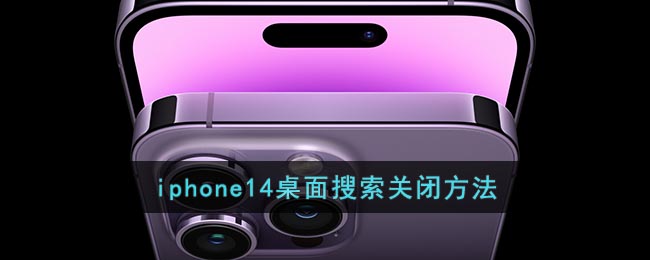 iphone14桌面搜索关闭方法(ios14搜索界面)